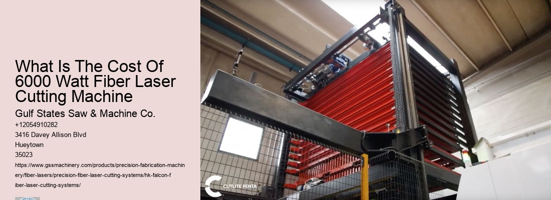What Is The Cost Of 6000 Watt Fiber Laser Cutting Machine